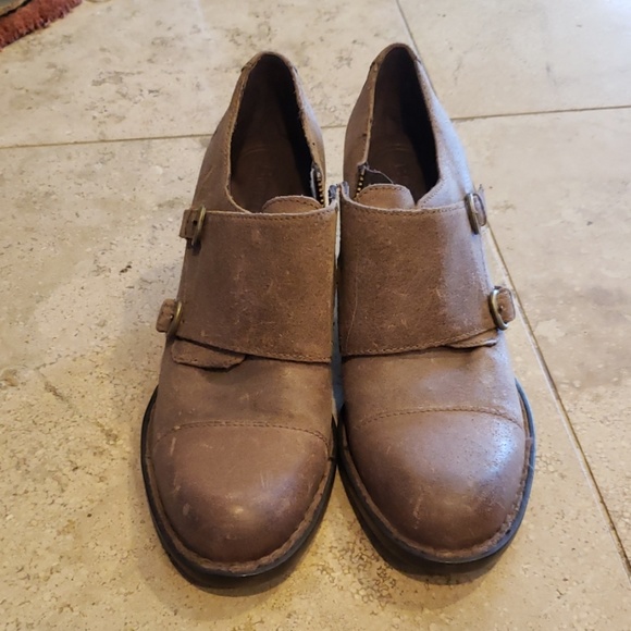 Born Shoes - Born Brown Leather Booties